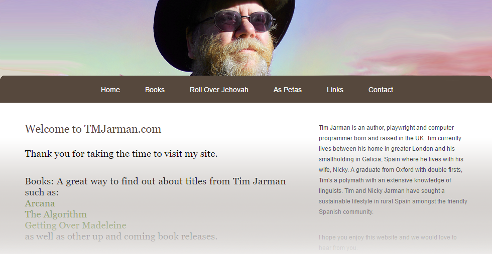 WordPress Website for Tim Jarman